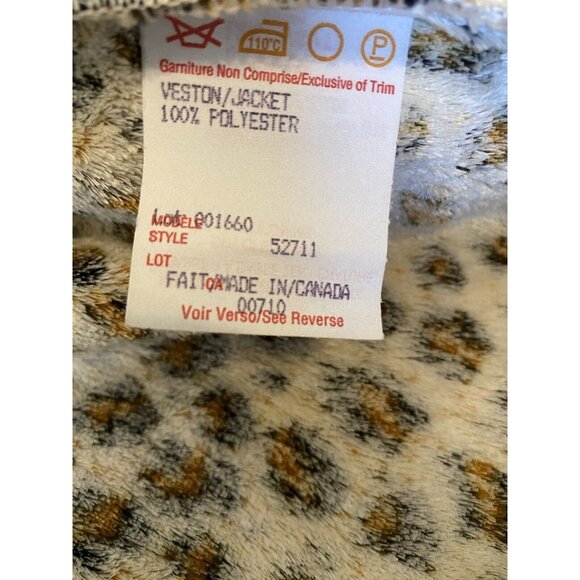 Womens 16 Tiger Cheetah 2 Button Brown Luxury Mob Wife Jacket by Joseph Ribkuff - Picture 12 of 13